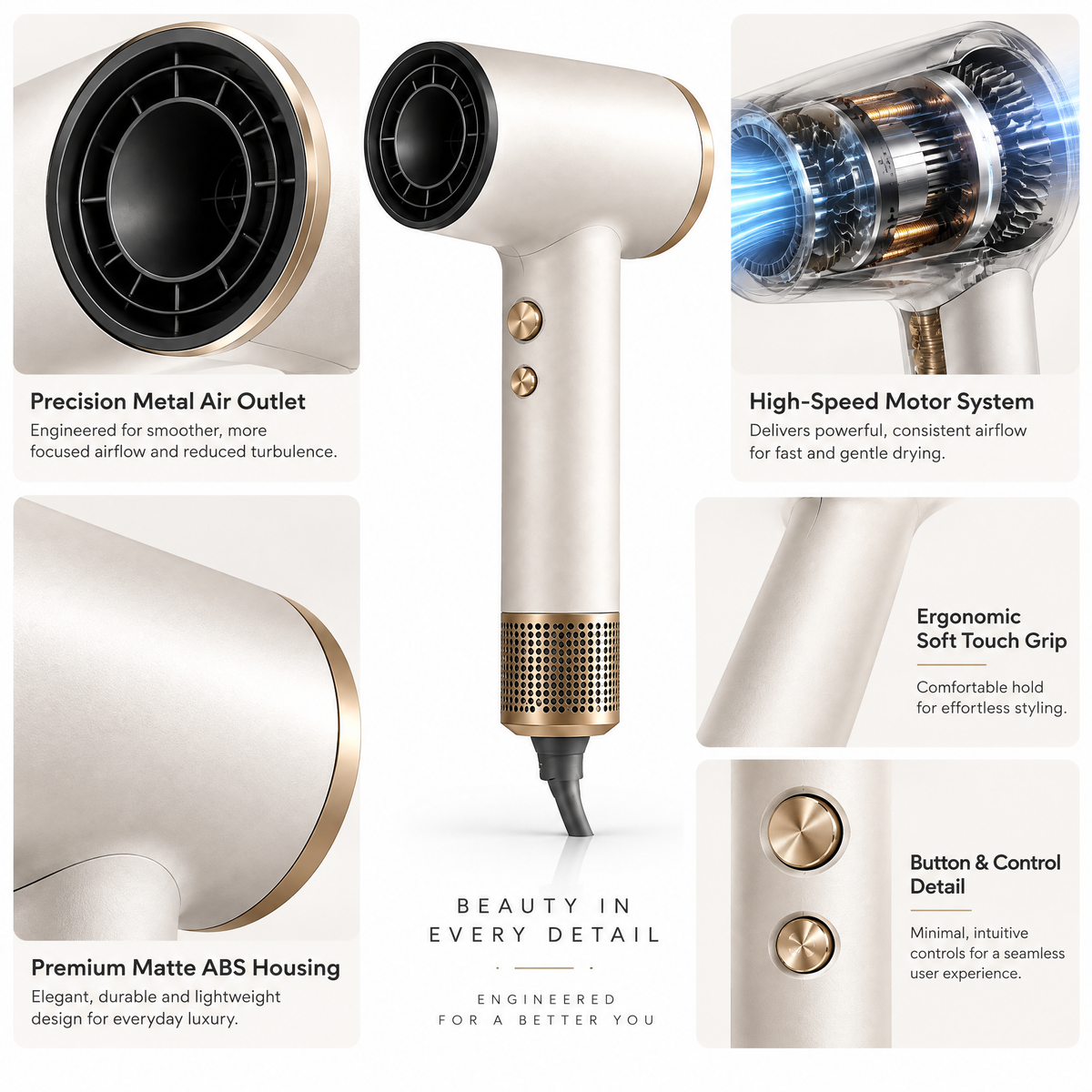 Norvessan™ High-Speed Hair Dryer