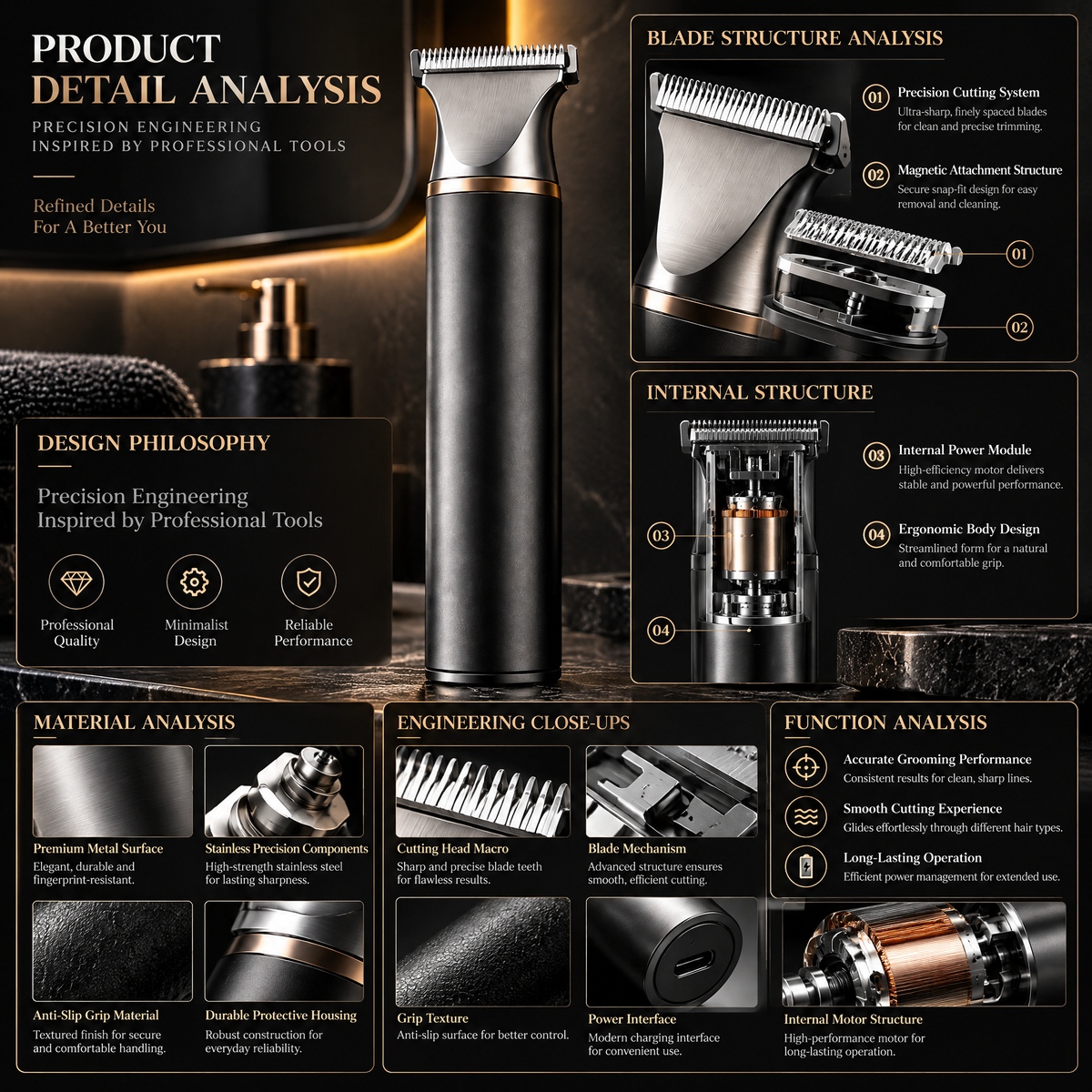 Norvessan™ Precision Electric Hair Trimmer