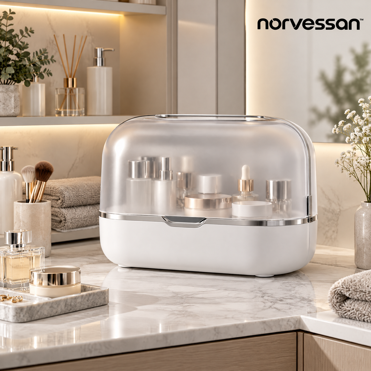 Norvessan™ Covered Beauty Organizer