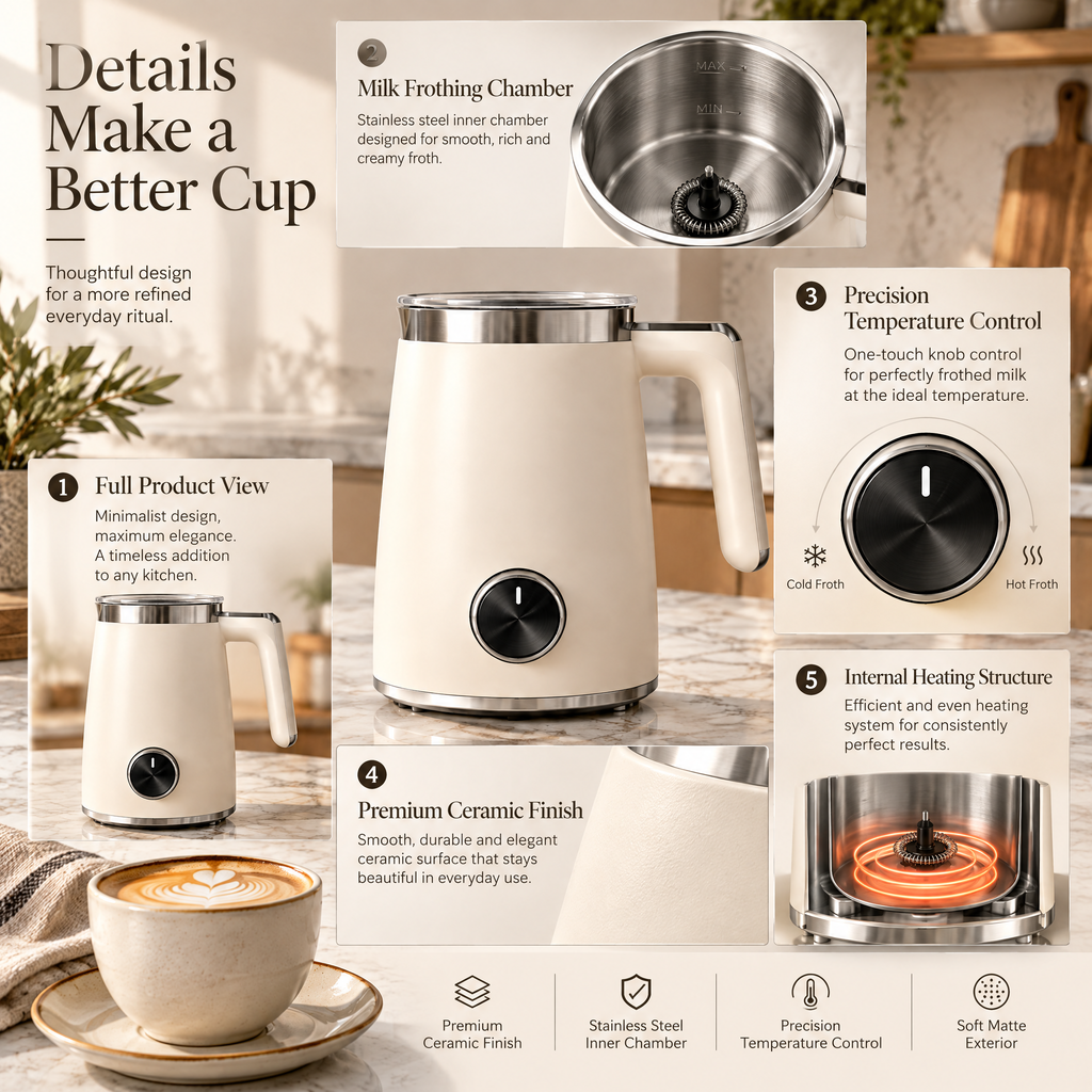 Norvessan™ Electric Milk Frother